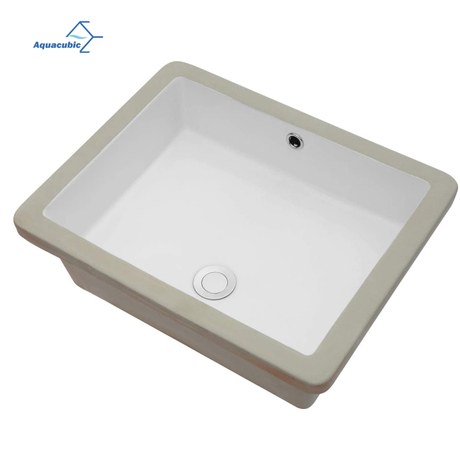 China fabrikant hoge standaard CUPC keramische rechthoekige onderbouw toiletwastafel