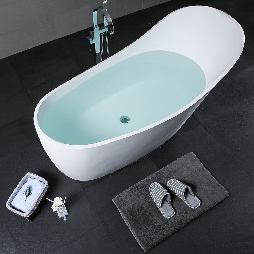 Nieuw design modern tiener ovaal vrijstaand hotel 170 cm klein formaat bad van acryl