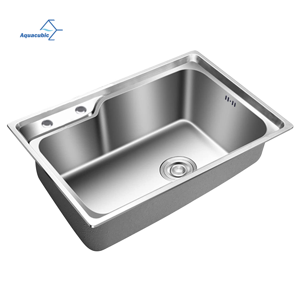 Hot South America SUS 201 diepgetrokken enkele bak 580 x 440 x 200 mm RVS geperst/getrokken keukenspoelbak