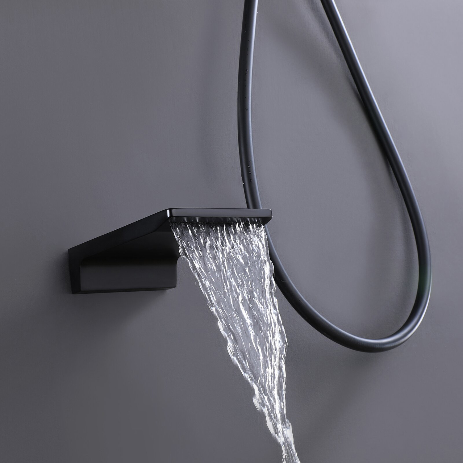 Aquacubic cUPC-gecertificeerde 12 inch badkamer luxe zwarte regenmixer douchecombinatieset