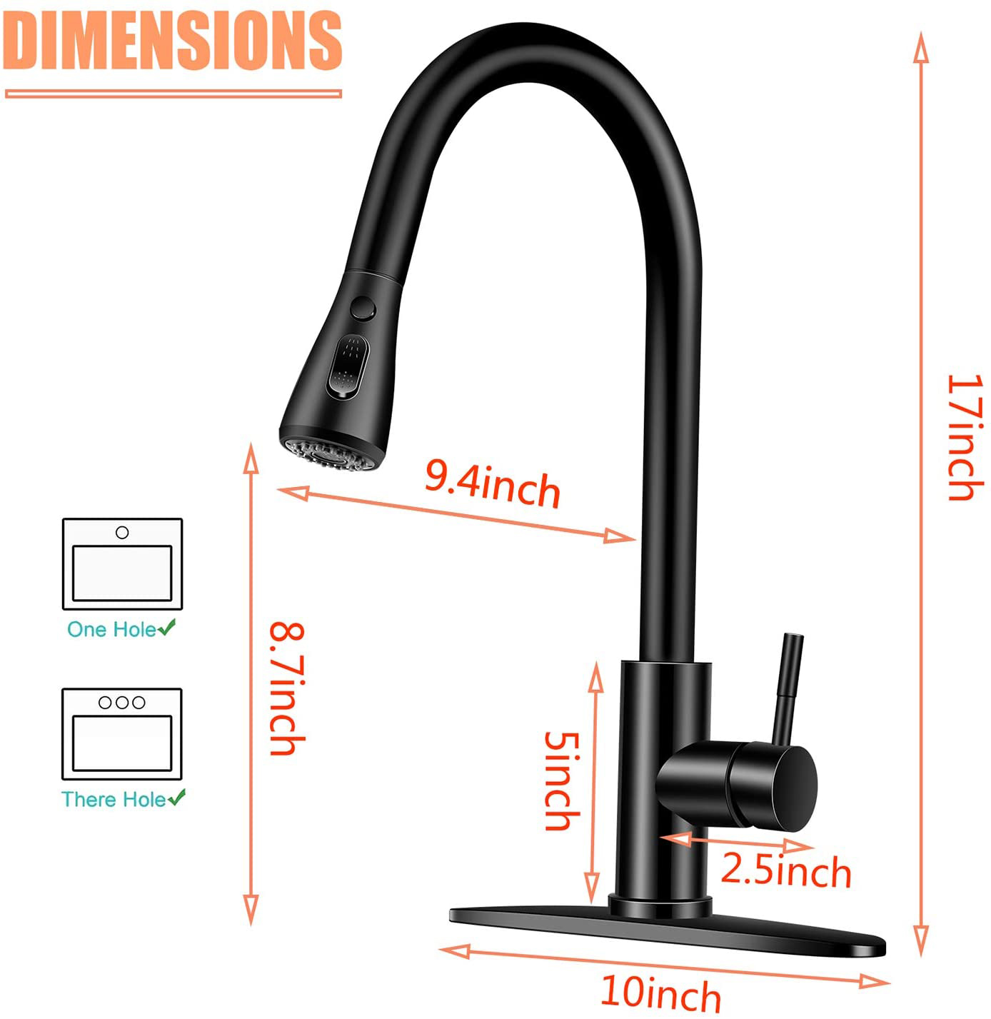 Topverkoop Aquacubic multifunctionele spray Single Hole Single Handle Pull-Down keukenkraan