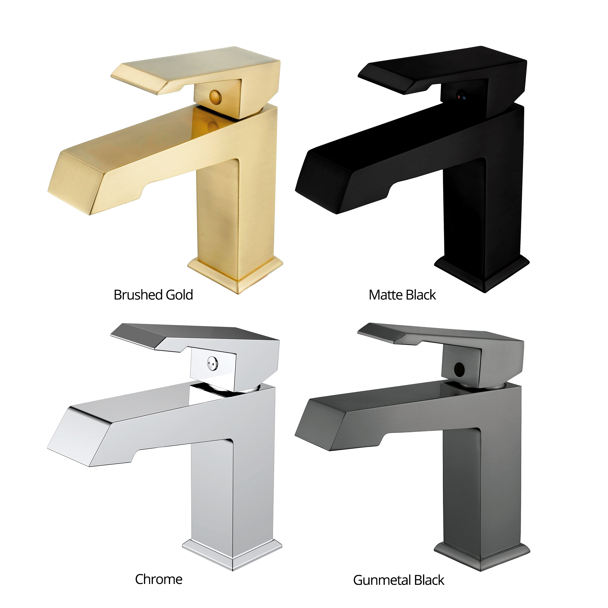 Hoogwaardig design Messing metaal Verchroomd Toilet Badkamer Wastafel Wastafel Kraan